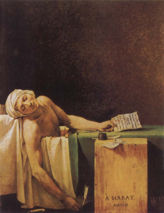 Jacques-Louis David The Death of Marat